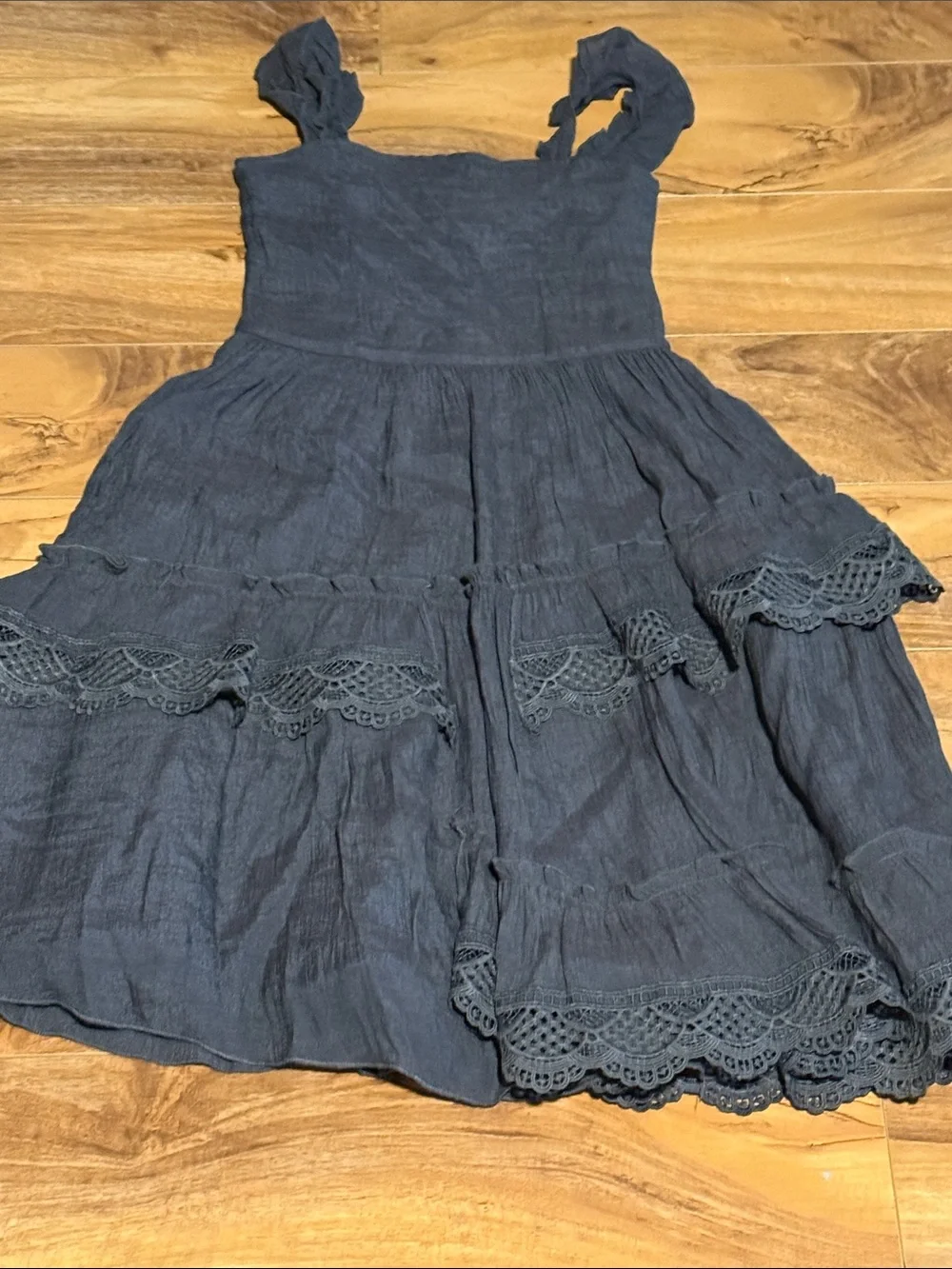 Miajoyby Joyfolie Velvet Blazer with Teal Dress & Grey Tiered Sundress Bundle - Picture 5 of 7